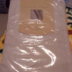 Newbridge Fabric Tablecloth 52" X 70 inch oblong new Denley Stripe